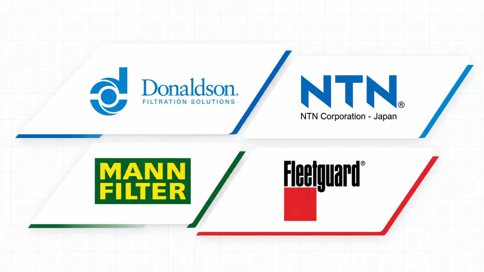 แบรนด์หลัก Donaldson, NTN, MANN-FILTER และ Fleetguard