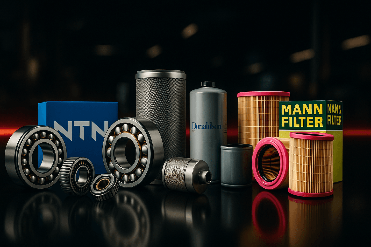 Industrial bearings and filters